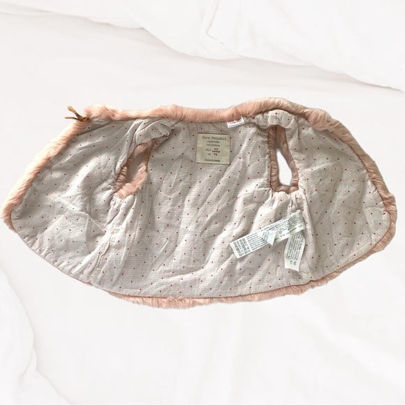 👚2/$10👗3/$12 Zara Pink Faux Fur Vest Baby Girls Size 6-9 Months - Picture 5 of 8